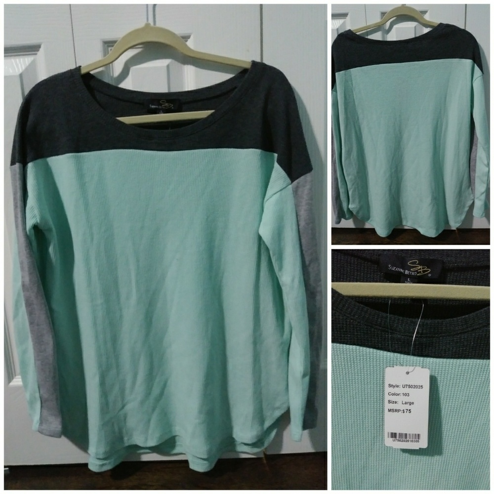 Suzanne Betro long sleeve thermal t-shirt